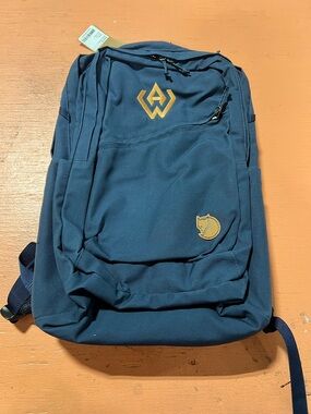 Fjallraven Navy Backpack with embroidery